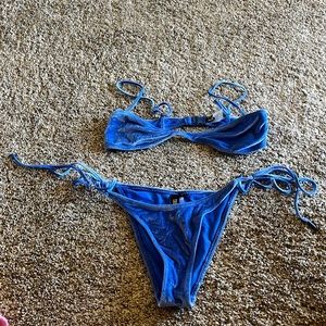 Triangl Bikini Blue Velvet